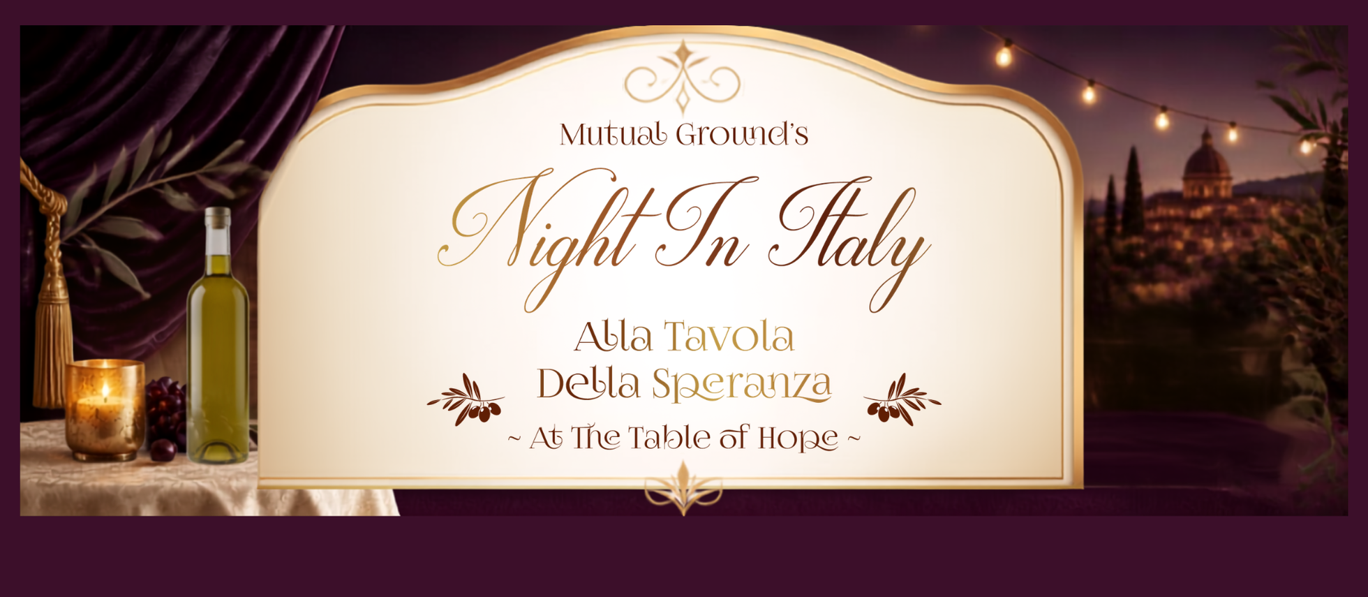 Mutual Ground's Night in Italy